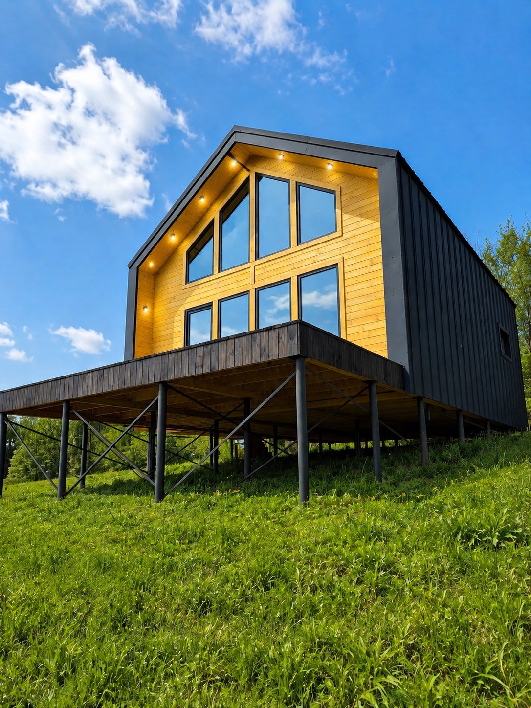 Каркасний будинок Barnhouse 68,5 м² з терасою
