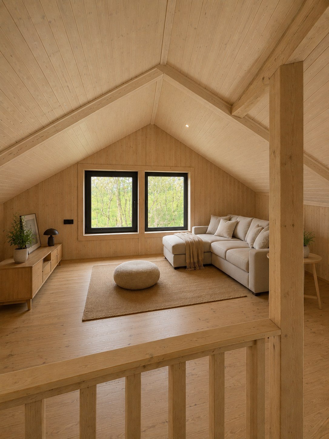 Мансардний поверх у будинку Barnhouse 68,5 м²