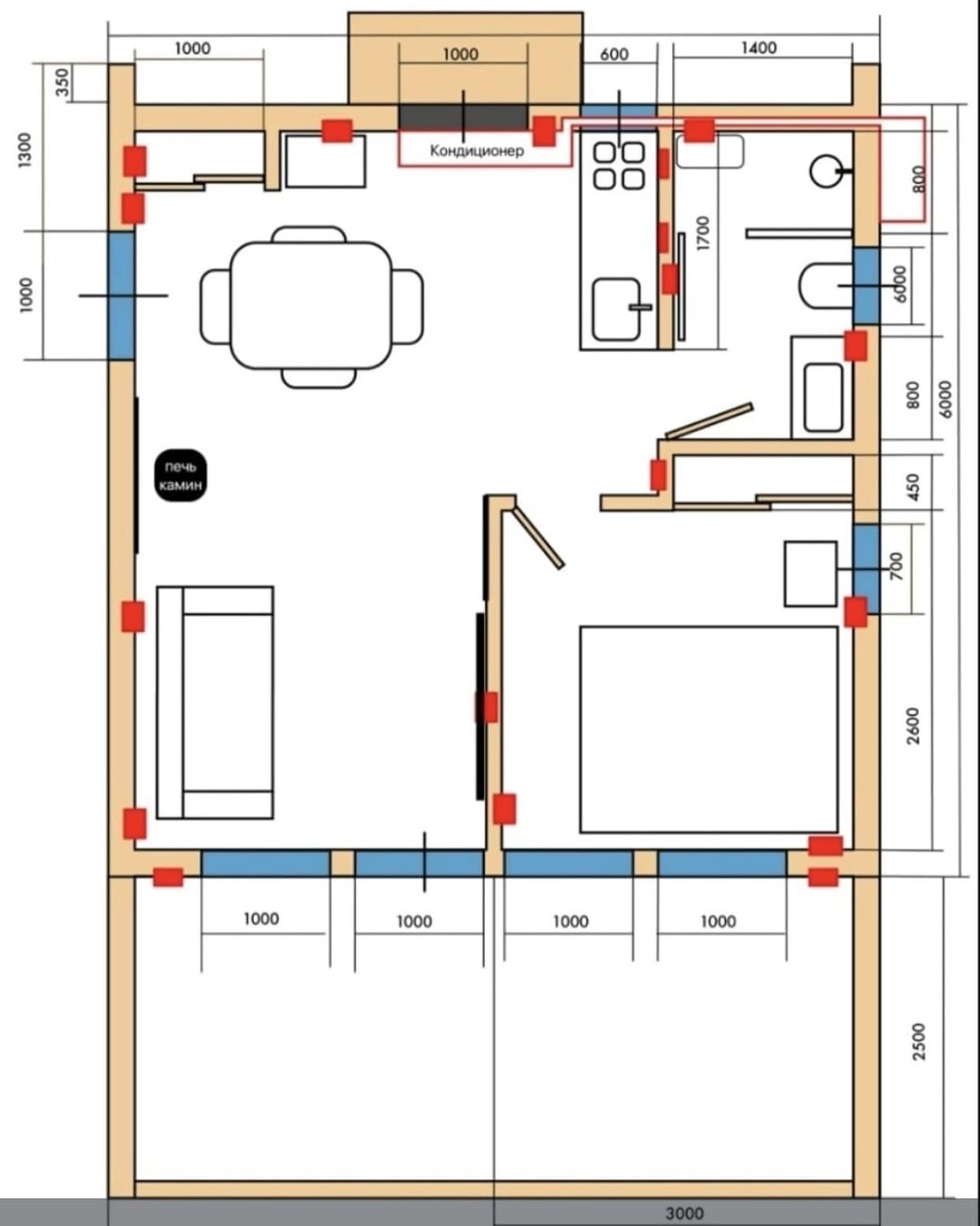 Планування Barnhouse 51 м²